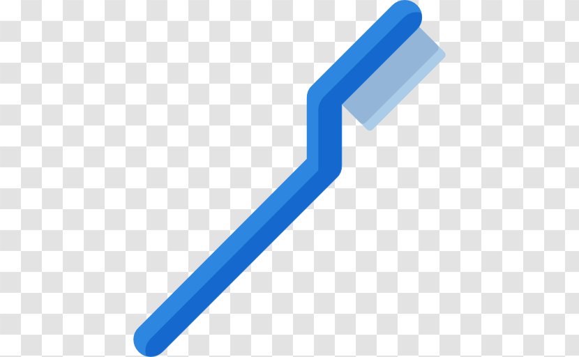 Toothbrush Icon - Electric Blue Transparent PNG