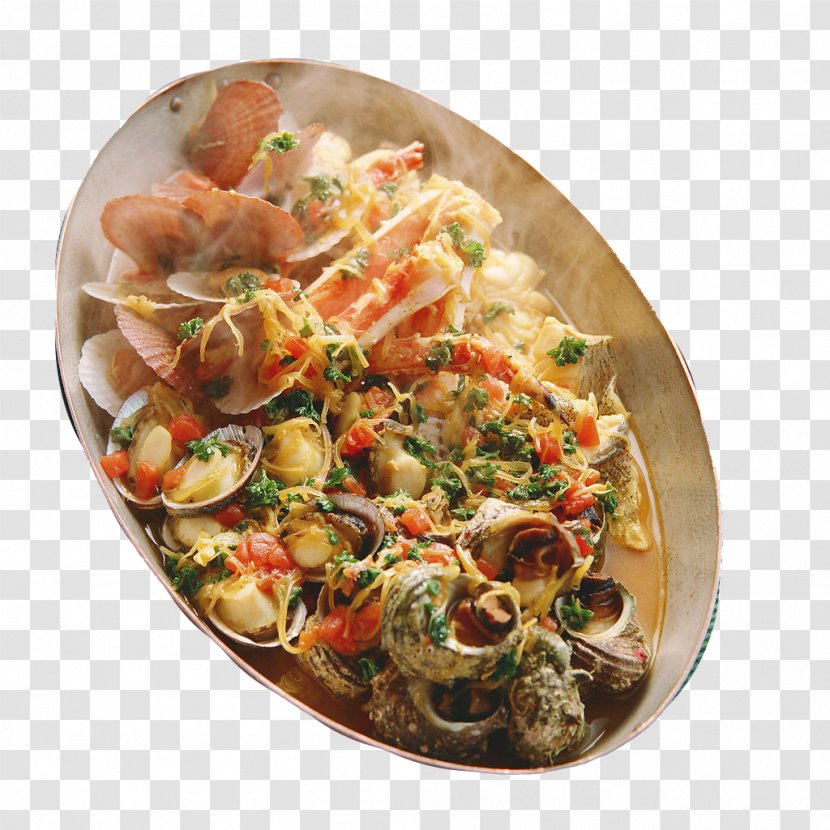 Mussel Pilaki Oyster Caridea Pasta - Salt - Conch Shellfish Pot Transparent PNG