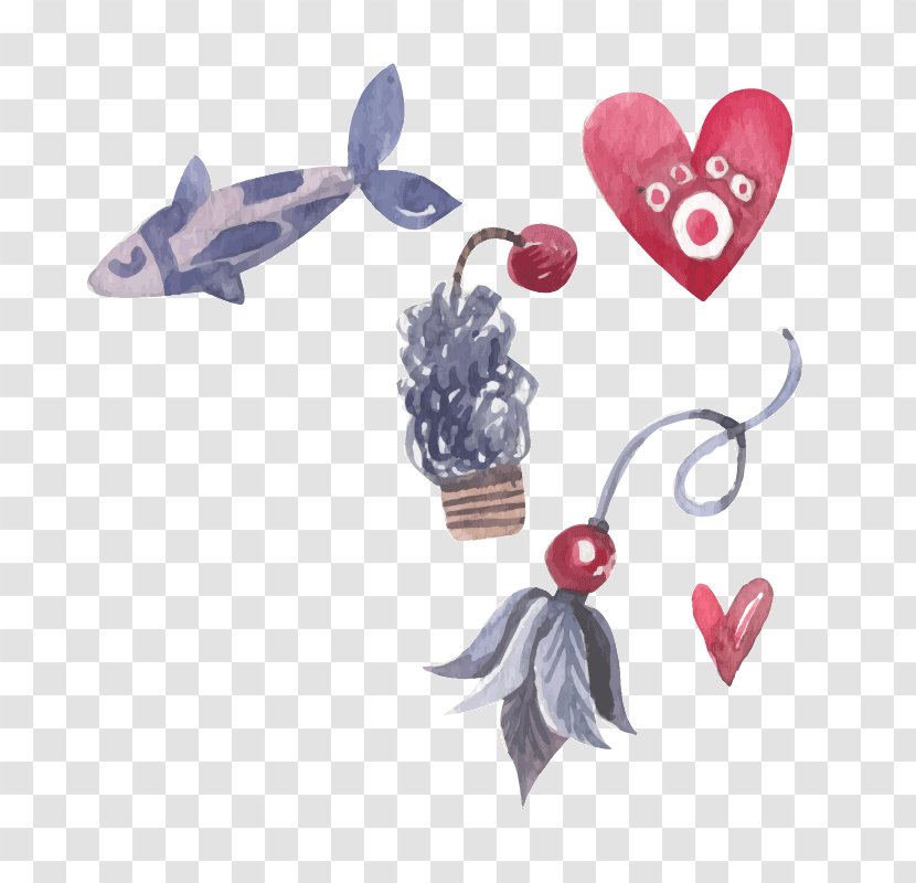 Fish Heart Flowers - Tree - Flower Transparent PNG