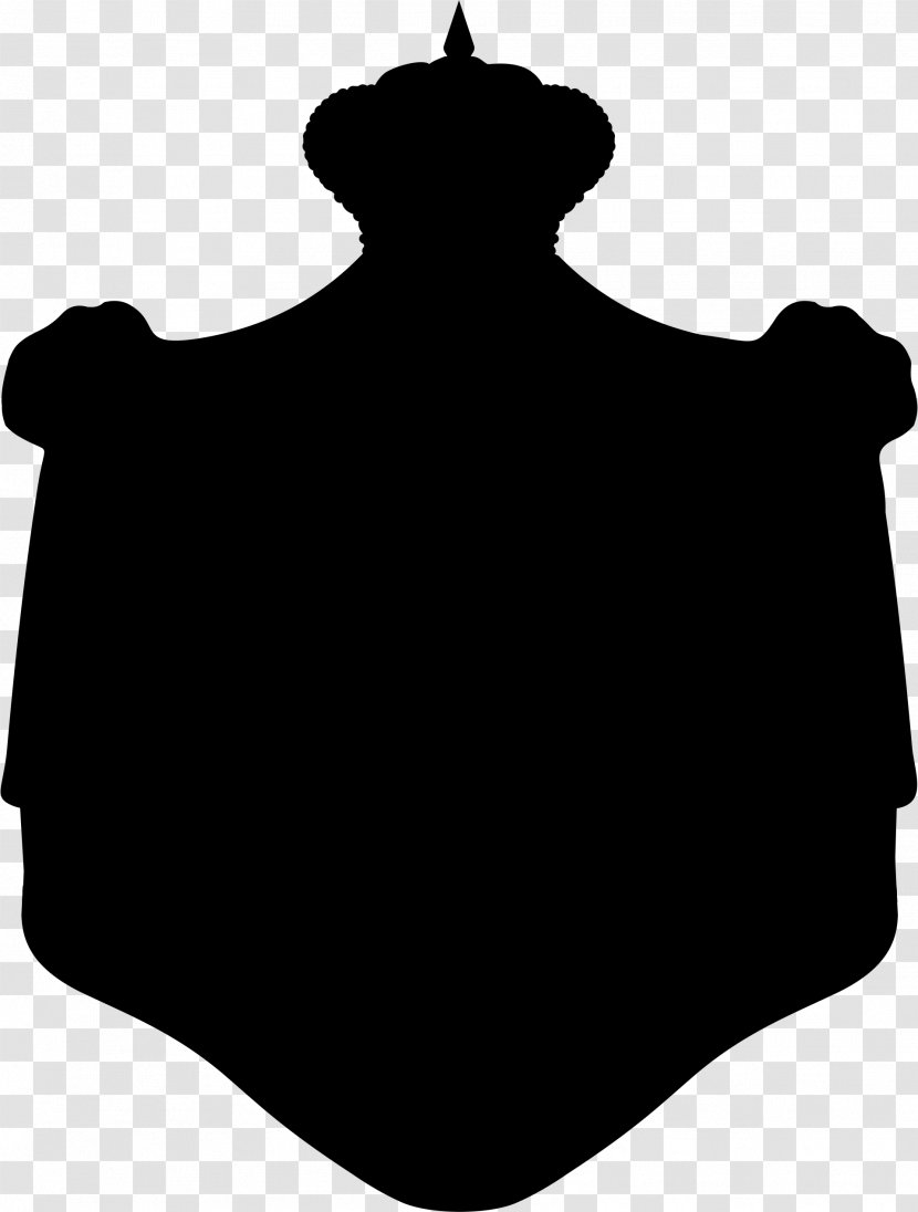 Clip Art Neck Silhouette Outerwear Pattern - Blackandwhite Transparent PNG