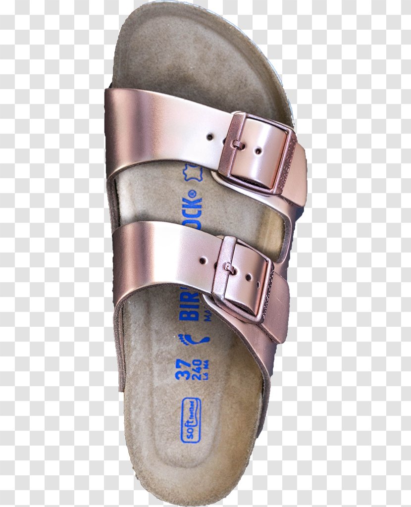 Slipper Sandal Birkenstock Shoe Leather - Color - Metallic Copper Transparent PNG