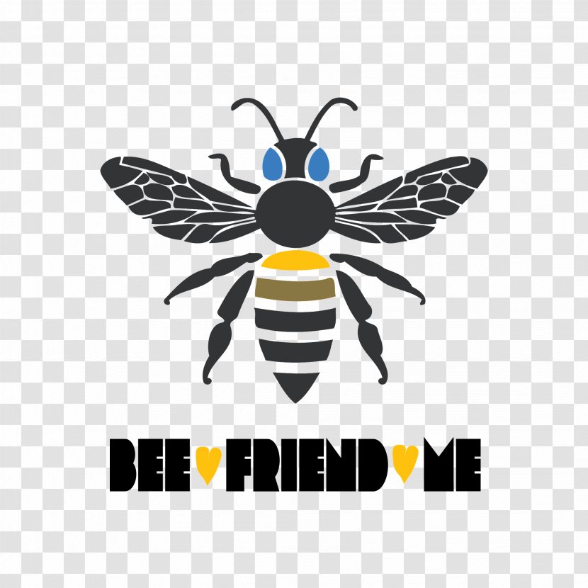 Honey Bee Logo Illustration Beehive - Bumblebee Transparent PNG
