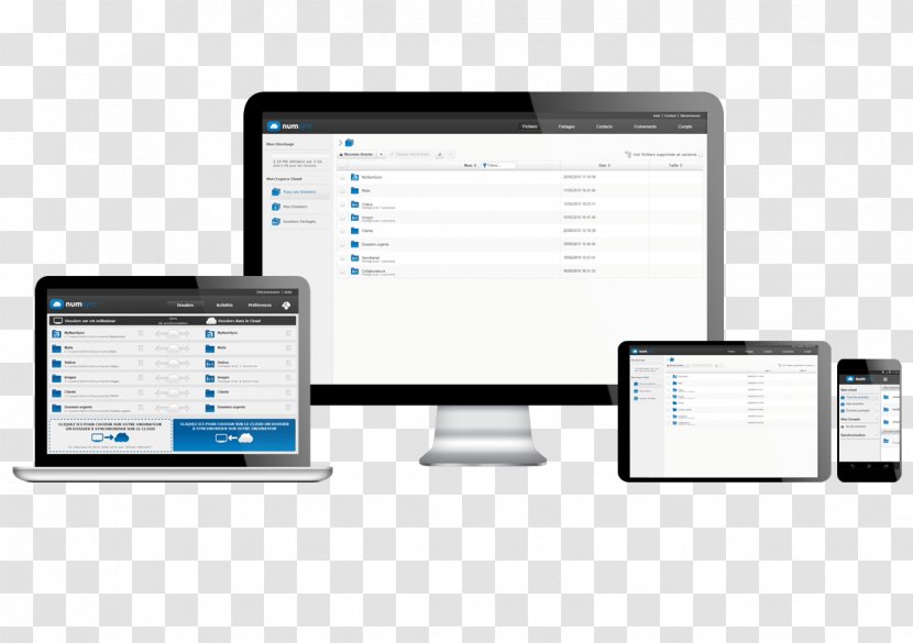 Computer Software Numvision File Synchronization Cloud Computing Data - Empresa - Tablet Phone Transparent PNG