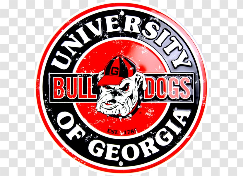 University Of Georgia Bulldogs Football Uga Tennessee Volunteers - Label - American Transparent PNG