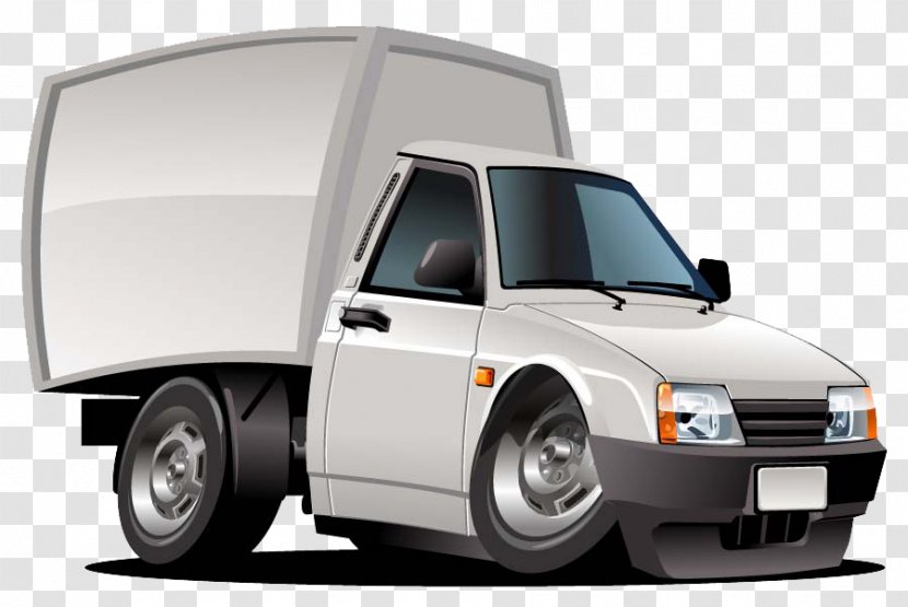 Van Cartoon Pickup Truck - Royaltyfree - Hand-drawn Transparent PNG
