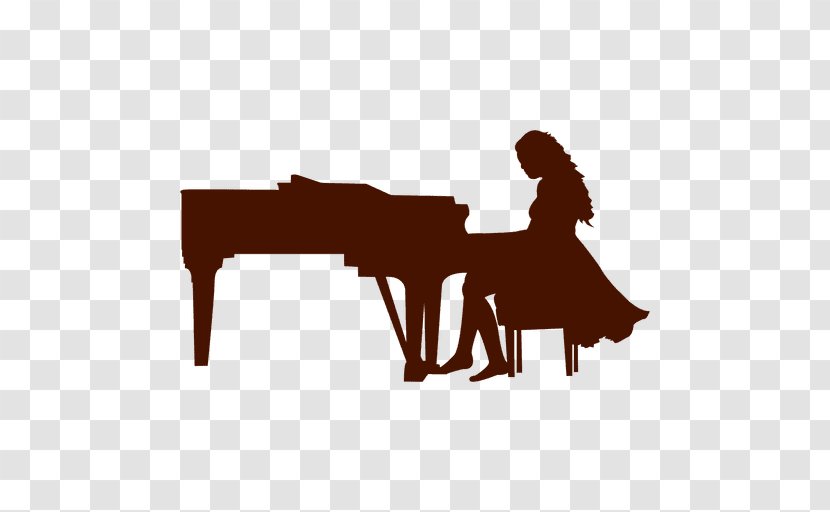 Musician Silhouette Musical Instruments - Flower - Piano Transparent PNG