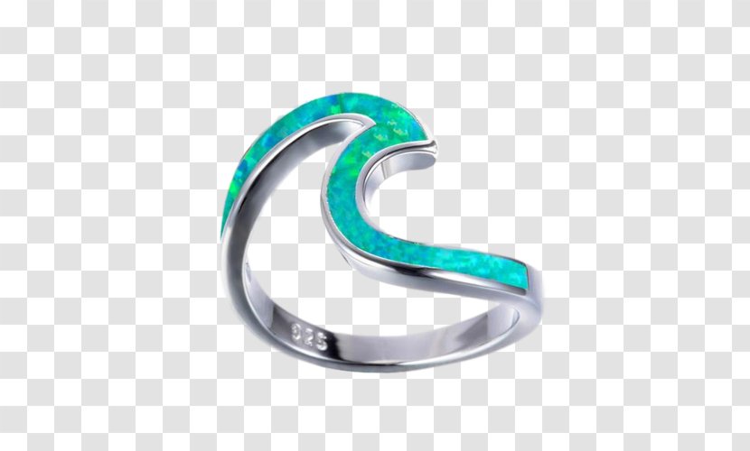 Turquoise Ring Size Opal Jewellery - Sterling Silver Transparent PNG