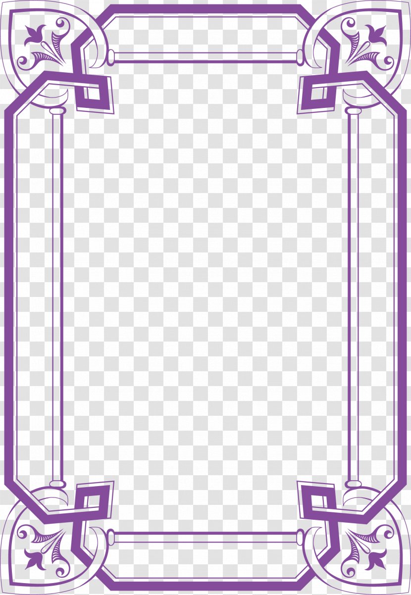 Clip Art - Purple - Border Transparent PNG