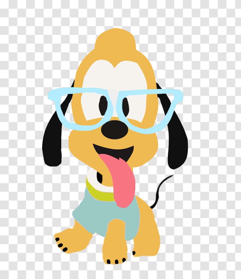 Pluto Mickey Mouse Dog Puppy Nerd - Smile - Disney Transparent PNG