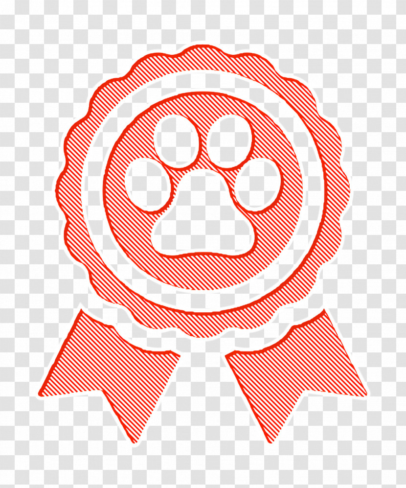 Animals Icon Woof Woof Icon Prize Badge With Paw Print Icon Transparent PNG