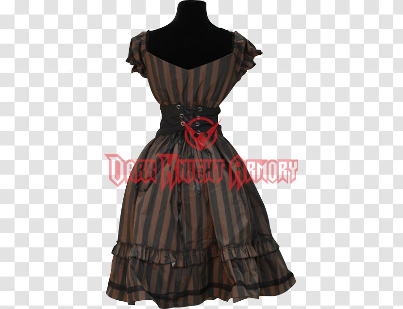 Little Black Dress Shoulder Vintage Clothing - Joint - Brown Stripes Transparent PNG