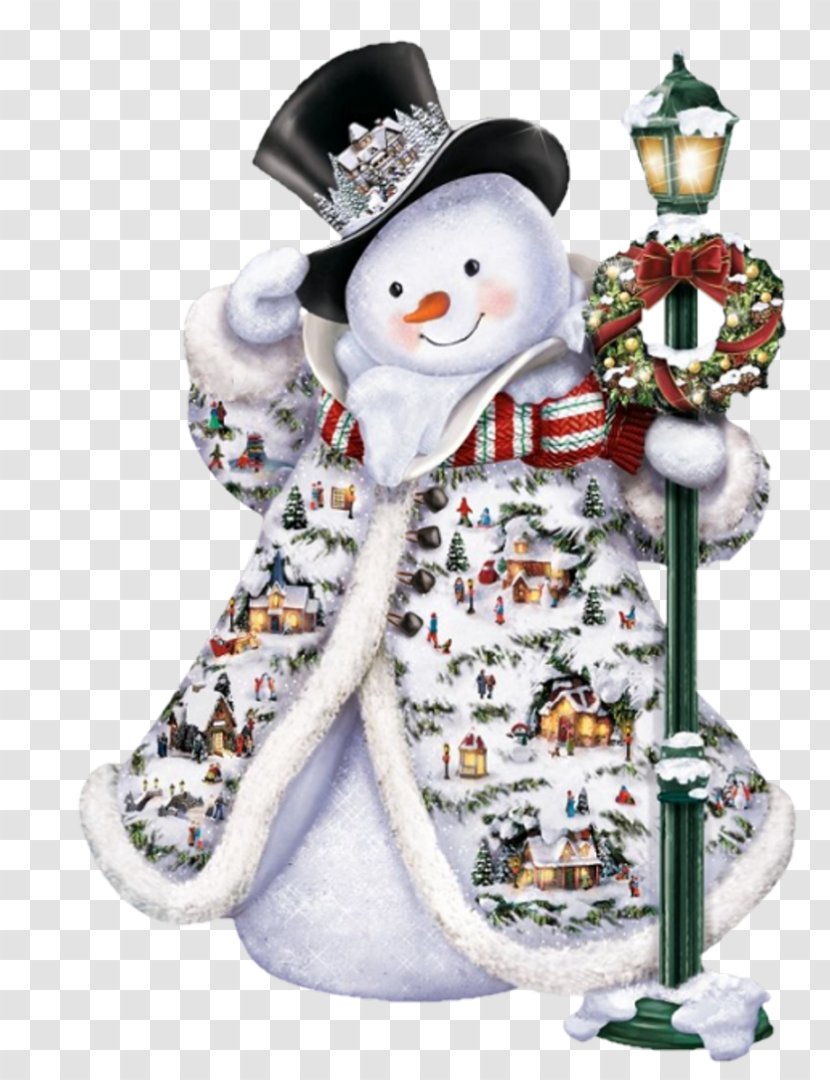 Snowman Christmas Painting - Holiday Ornament Transparent PNG