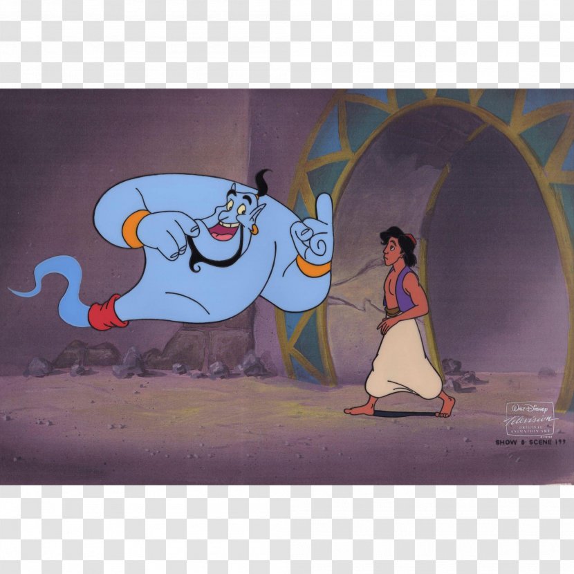 Aladdin Iago Jafar Cel Animated Film - Walt Disney Animation Studios - Genie Transparent PNG