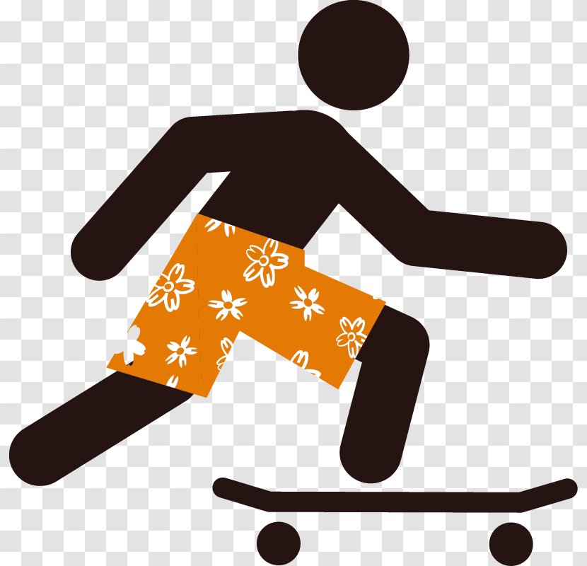 Skateboard Men - Gradient - Vecteur Transparent PNG