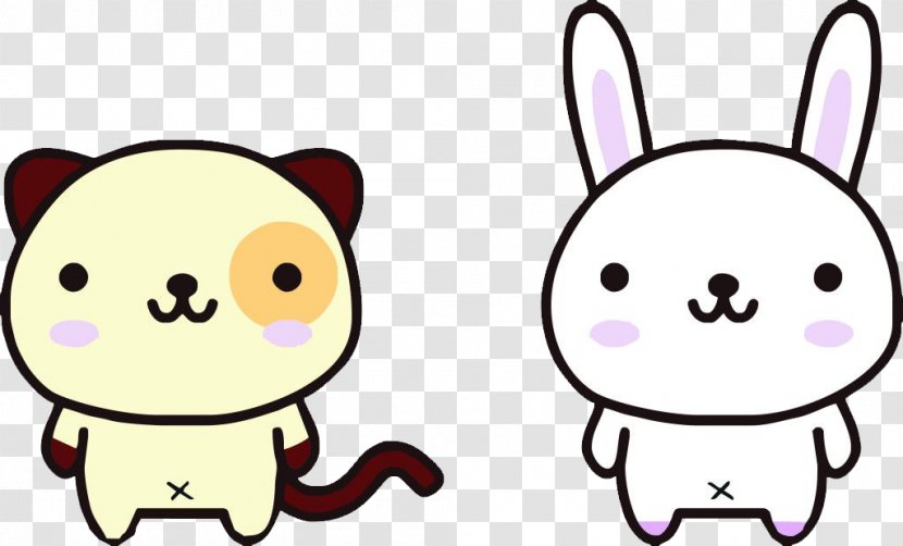 Cartoon Rabbit Cuteness - Snout - Cute Little Bunny Transparent PNG