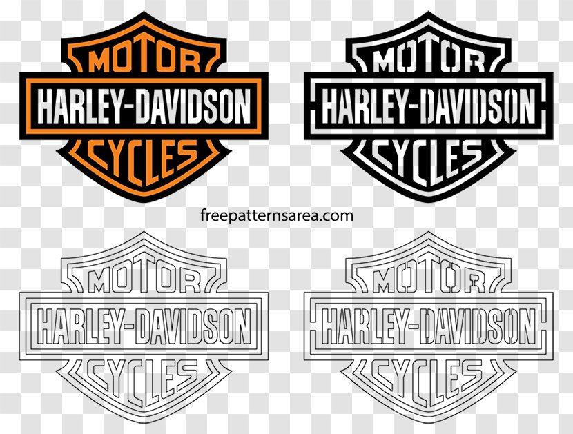 Logo Emblem Brand Pattern Harley-Davidson - Harley Davidson Vector Transparent PNG