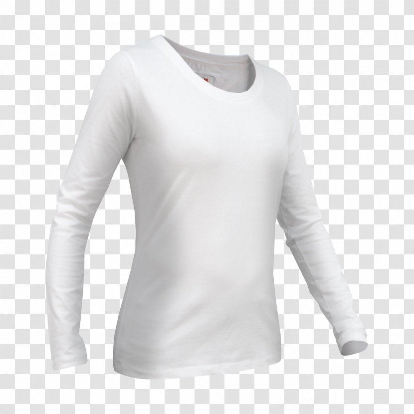 Long-sleeved T-shirt White Undershirt - Longsleeved Tshirt Transparent PNG