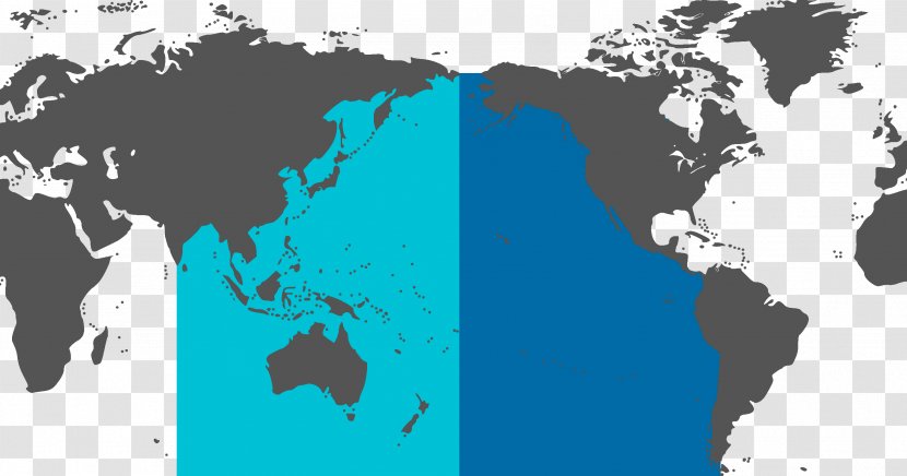 Globe World Map Flat Earth - South East Asia Pacific Ocean Transparent PNG
