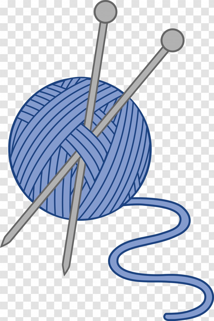 Knitting Needle Crochet Yarn Clip Art - Craft Cliparts Transparent PNG