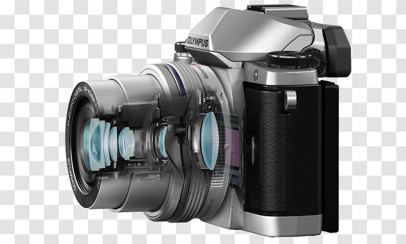 Digital SLR Olympus OM-D E-M10 Mark II E-M5 E-M1 - Video Camera - Lens Transparent PNG