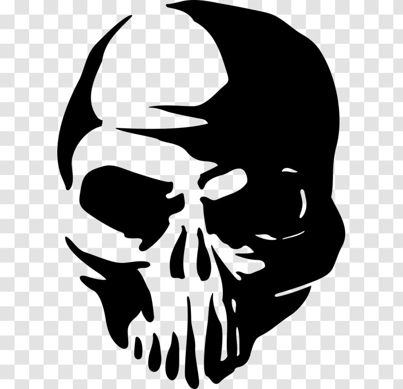 Vector Graphics Skull Image Silhouette Illustration - Face Transparent PNG