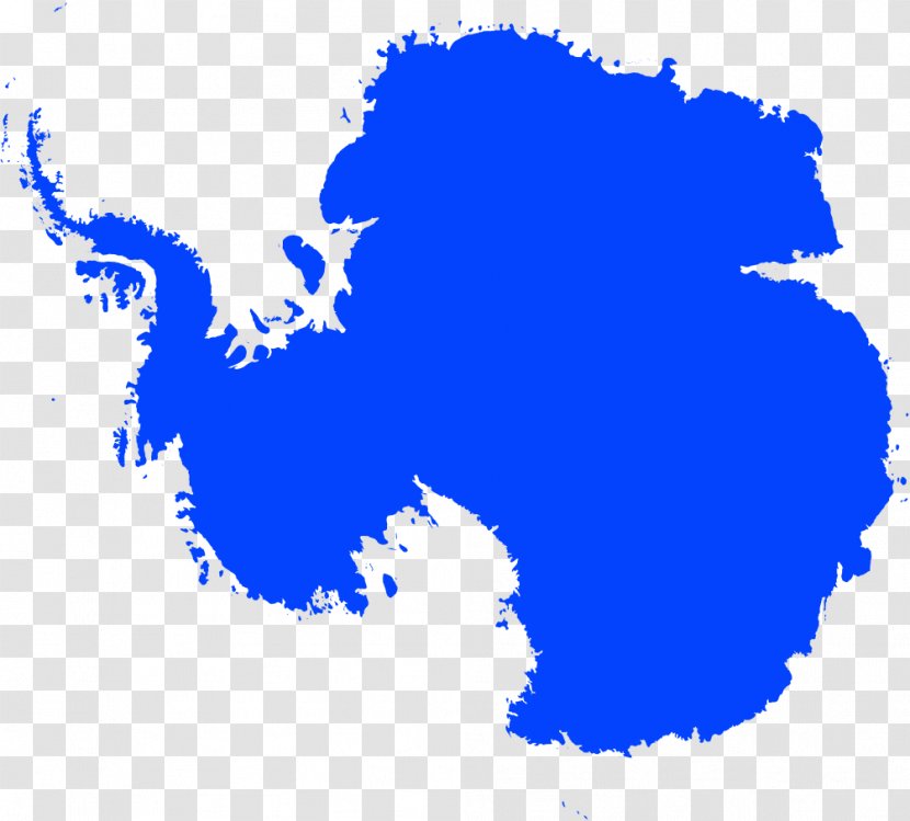 Antarctic Ice Sheet Map Ross Sea - Blue - Rough Transparent PNG
