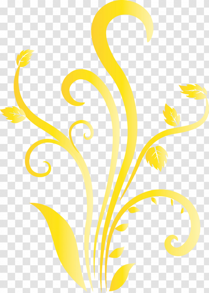 Yellow Pedicel Plant Transparent PNG