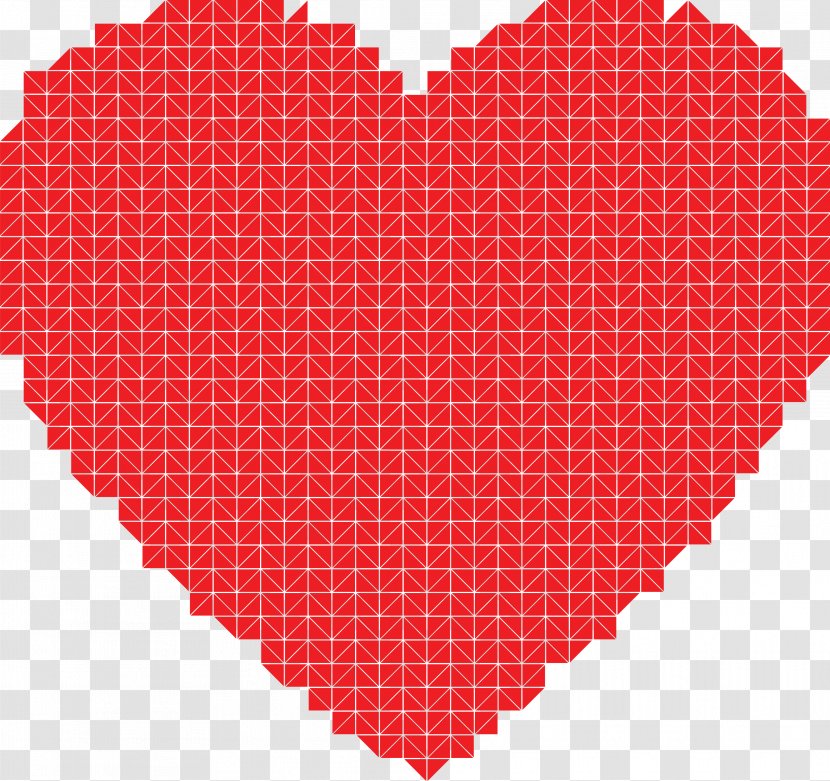 Heart Valentine's Day Red Clip Art Transparent PNG