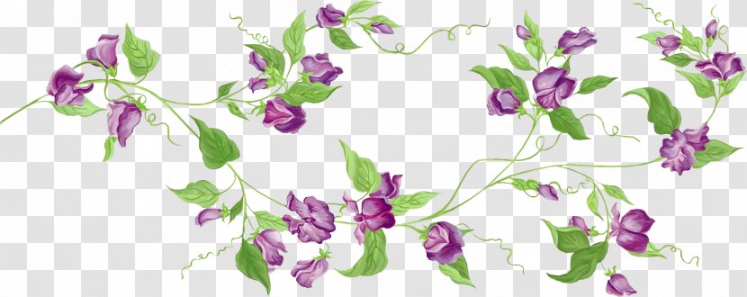 Cut Flowers Floral Design Lavender Clip Art - Flora - Watercolor Easter Transparent PNG