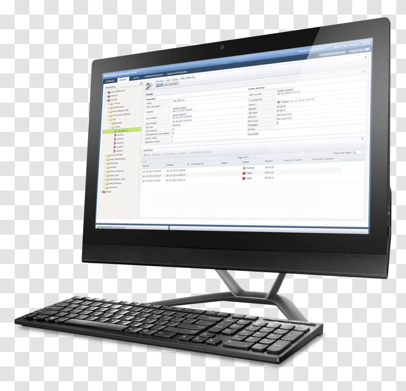 Desktop Computers Intel Core I5 All-in-One Lenovo - Computer Transparent PNG