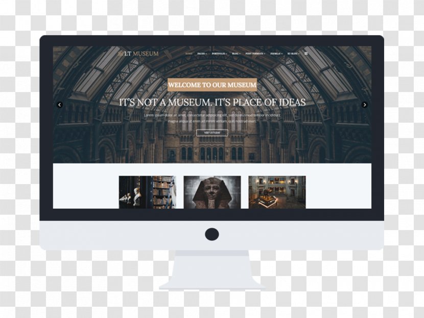Responsive Web Design Museum WordPress Template - Brand Transparent PNG