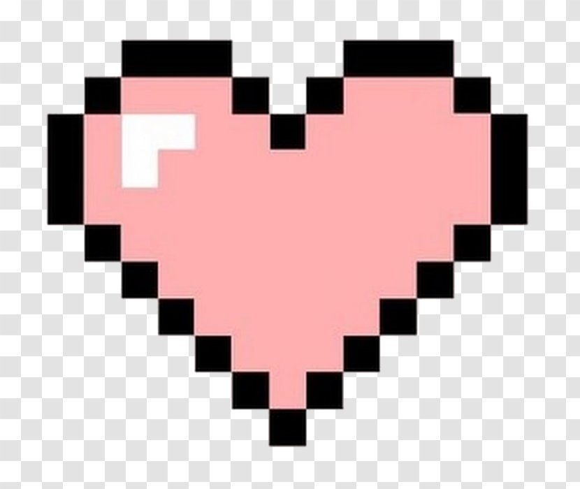 Pixel Art 8-bit Color Heart Transparent PNG