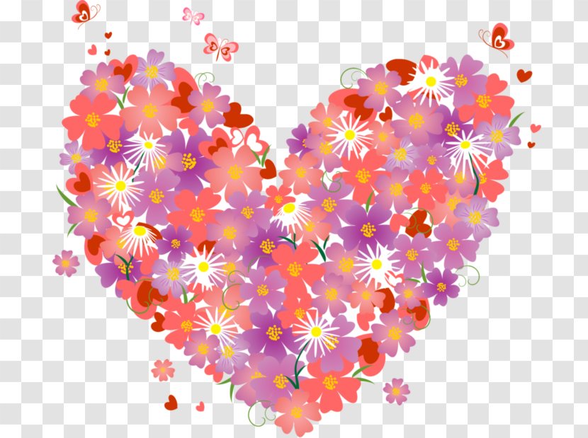 Floral Design Heart - Floristry Transparent PNG