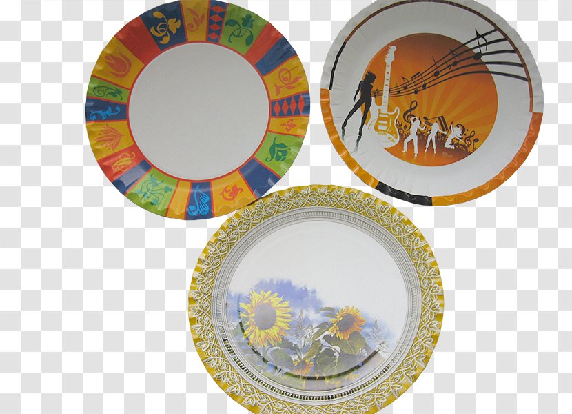 Plate Platter Porcelain Circle Tableware - Dinnerware Set - Paper Transparent PNG