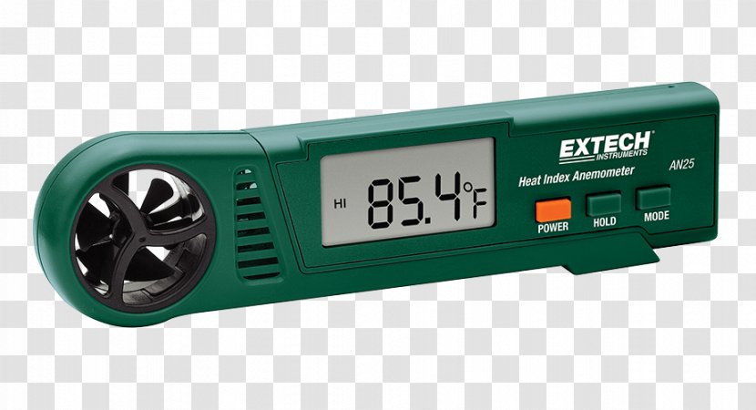 Anemometer Heat Index Extech Instruments Humidity Temperature - Multimeter - Flower Receptacle Transparent PNG