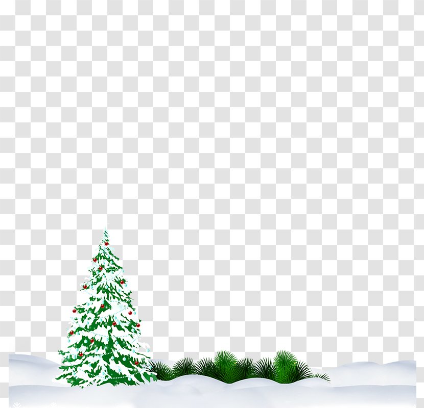 Snow Christmas Tree - Decoration Transparent PNG