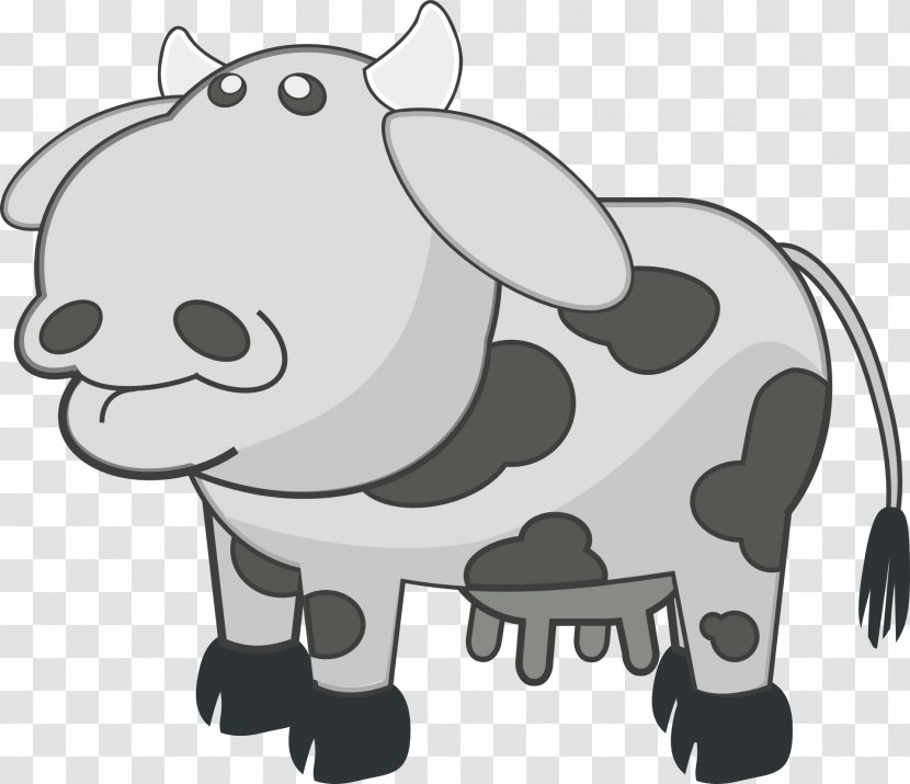 Cattle Animation Clip Art - Organism - Cow Transparent PNG
