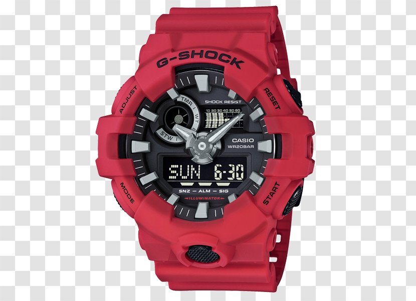 G-Shock GA700 Original GA-700 Watch Casio - Water Resistant Mark - G Shock Transparent PNG