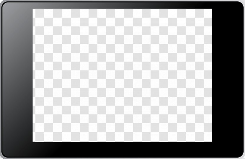 Black And White Board Game Pattern - Monochrome - Transparent Tablet Image Transparent PNG