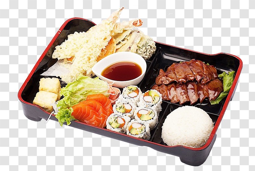 Bento Makunouchi Okazu Sushi Japanese Cuisine - California Roll Transparent PNG