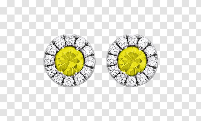 Earring Body Jewellery Diamond - Yellow - Flyer Transparent PNG