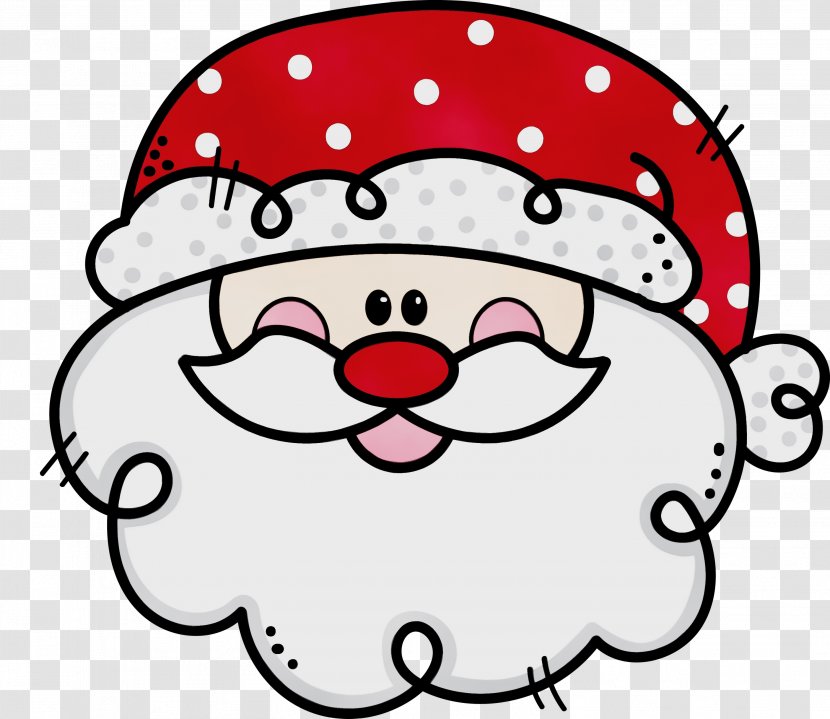 Santa Claus - Head - Pleased Smile Transparent PNG