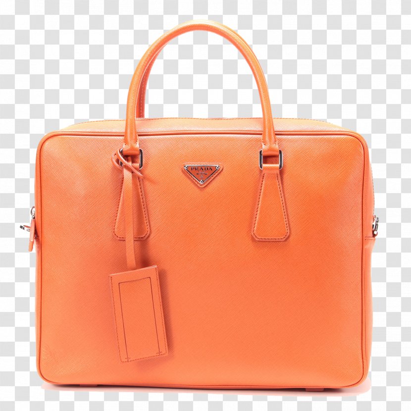 Prada Designer Handbag - Perfume - PRADA Bag Orange Transparent PNG