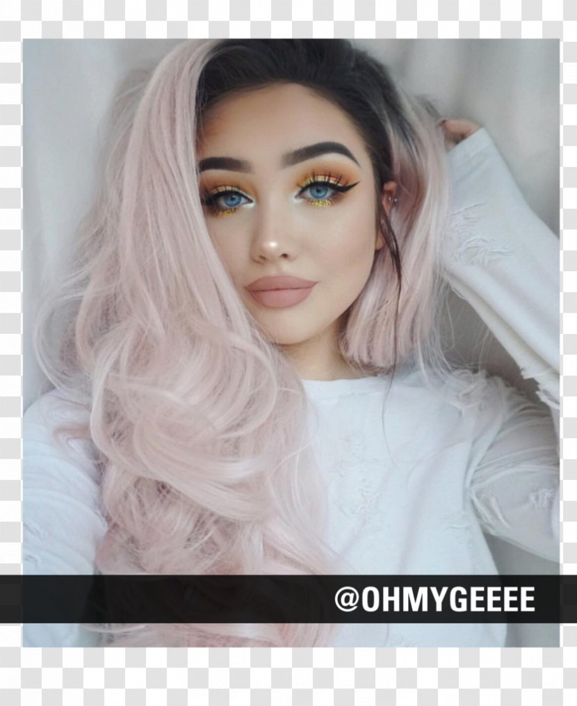 Cosmetics Hair Coloring Eye Shadow Human Color - Wig Transparent PNG