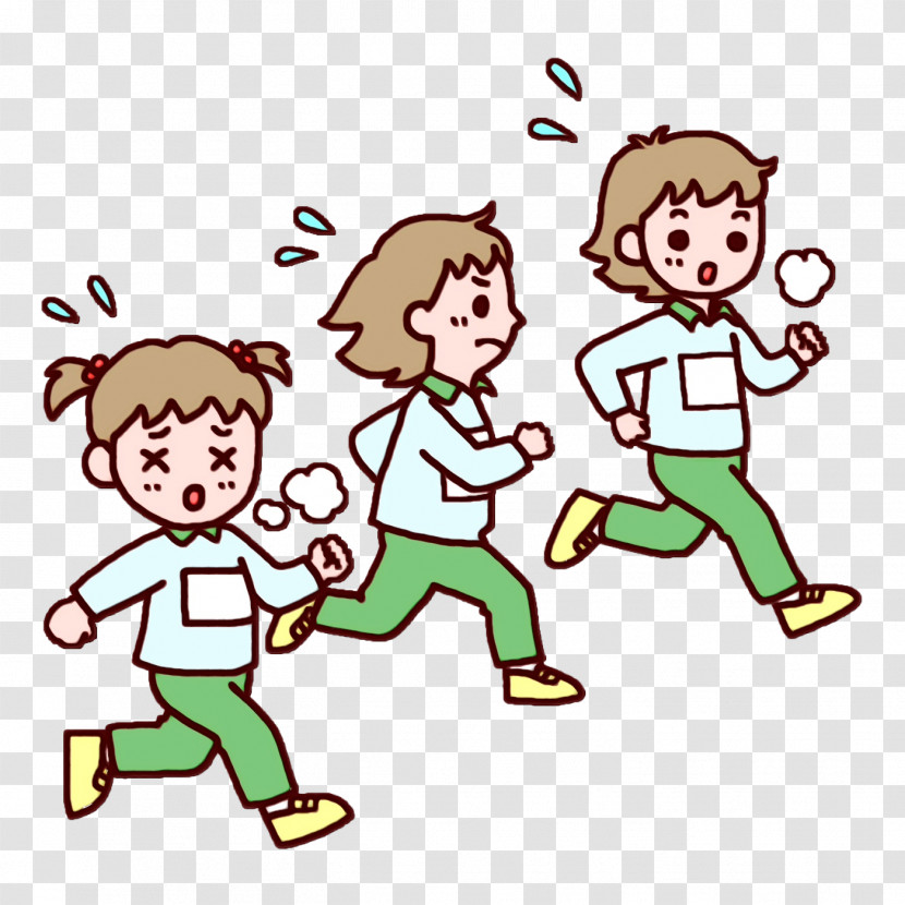 Cartoon Character Line Area Happiness Transparent PNG