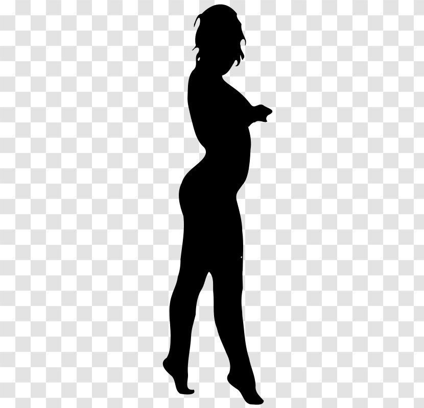 Female Body Shape Silhouette Human Clip Art - Royaltyfree Transparent PNG