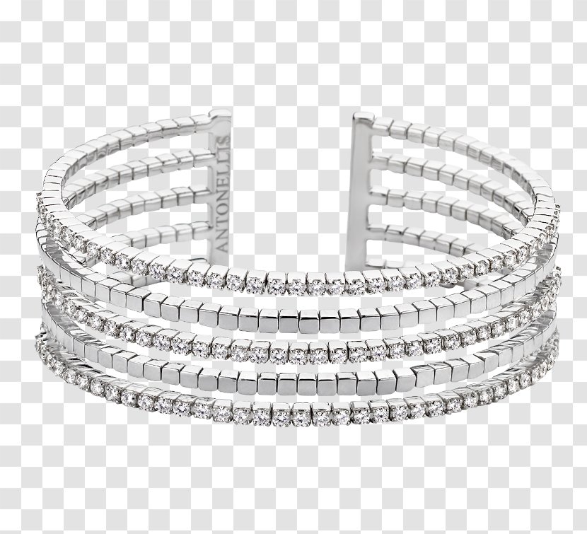Bracelet Bangle Bling-bling Silver Diamond - Jewelry Store Transparent PNG