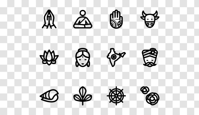 Symbol Pictogram - Drawing - Hindu Religion Transparent PNG