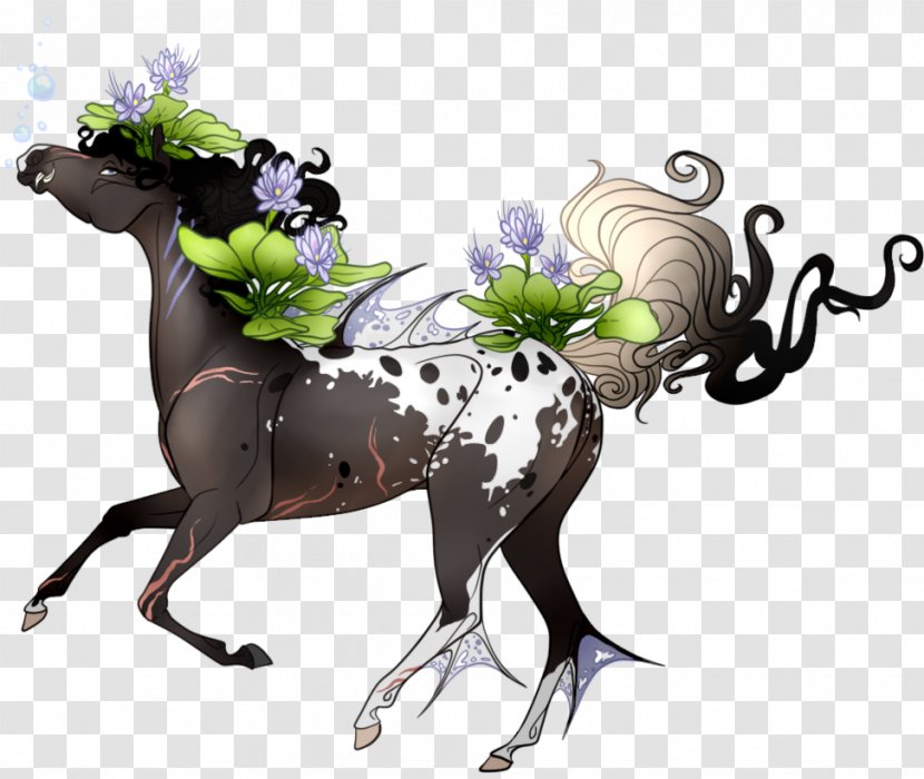 Horse Illustration Deer Cartoon Flower - Like Mammal Transparent PNG