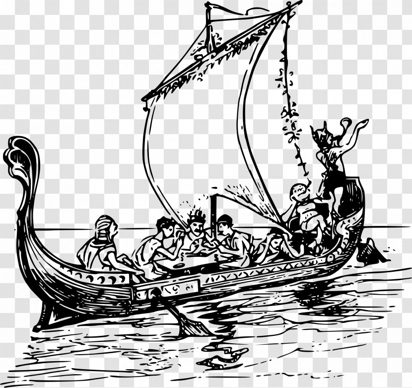 Ancient Greece Trireme Greek Clip Art - Vehicle Transparent PNG